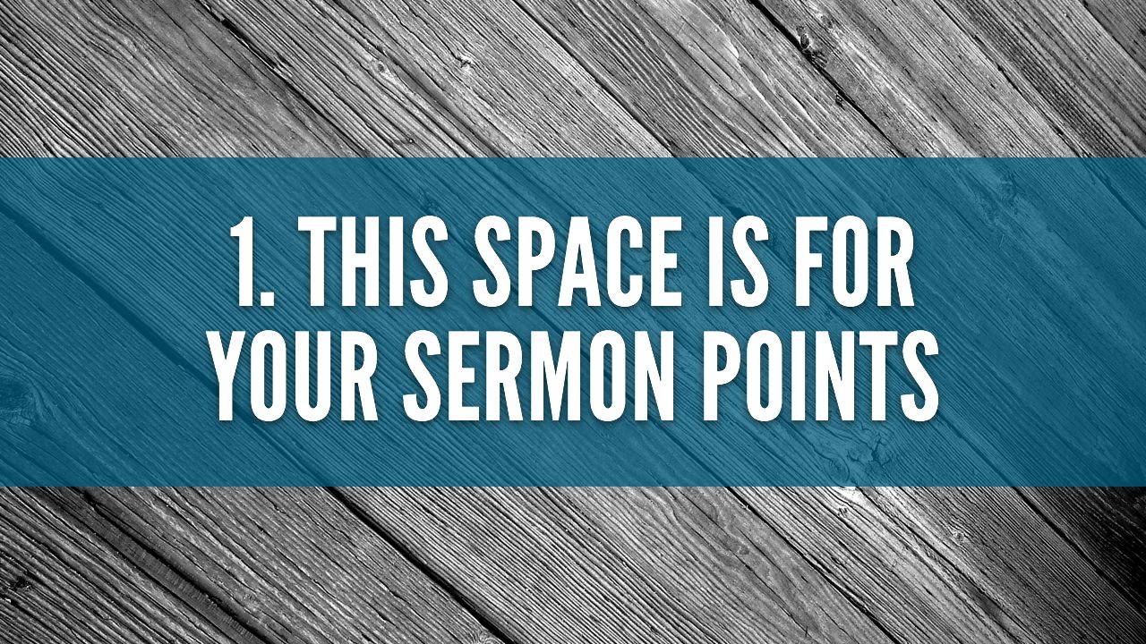 Free Sermon Slide Template The Creative Pastor